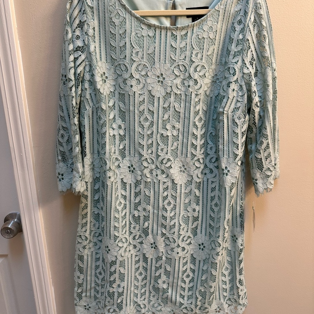 Elegant mint Lace Dress nwt